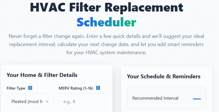 HVAC Filter Replacement Scheduler | Duct Cleaning SA